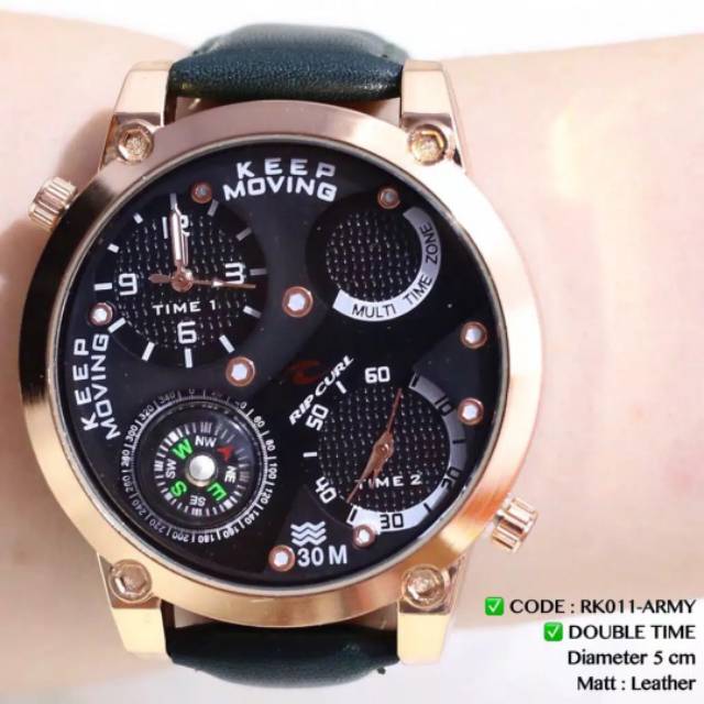 Jam dual time kompas