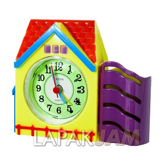 Jam Weker Unik Murah Dekorasi Rumah Alarm Clock Bagus PANDA W001