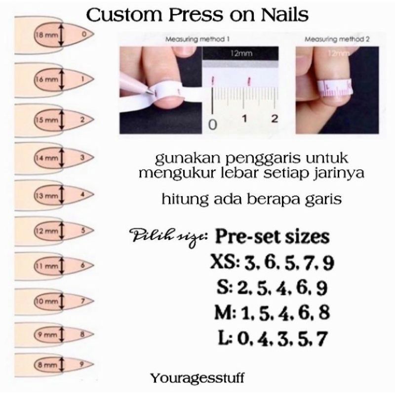 CUSTOM KUKU PALSU, FAKE NAIL CUSTOM