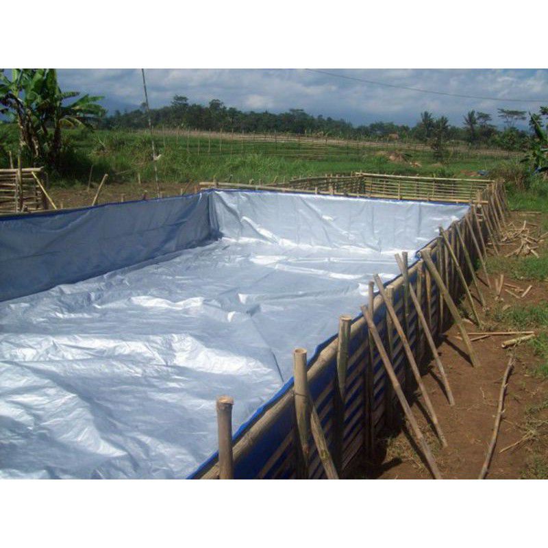 Terpal Kolam Budidaya Ikan Lele Koi Nila  Ukuran 6x4x1 Type A12 bahan Korea Terpal Super Murah