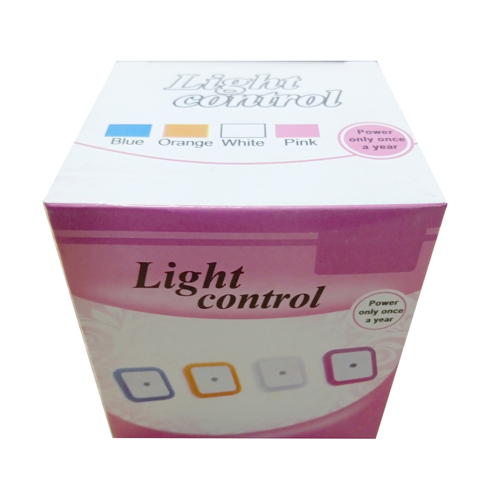 TaffLED Lampu Tidur LED Sensor Cahaya EU Plug - Pink