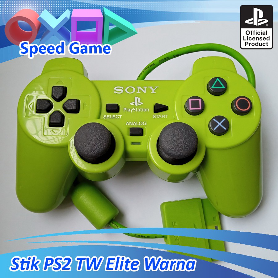 Stick stik PS2 PS 2 TW Hitam ELITE stik ps2 ps stik PlayStation/stik getar merek ELITE 02