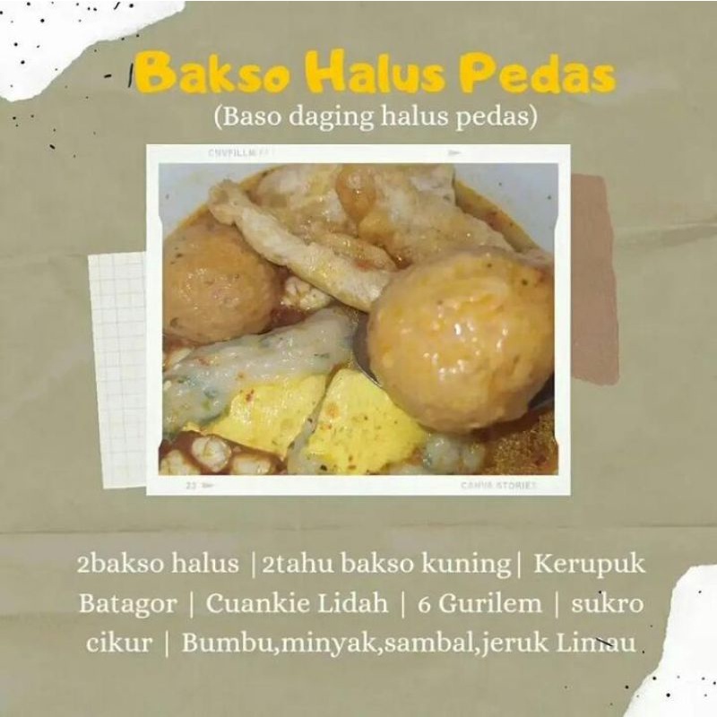 

bakso halus pedas