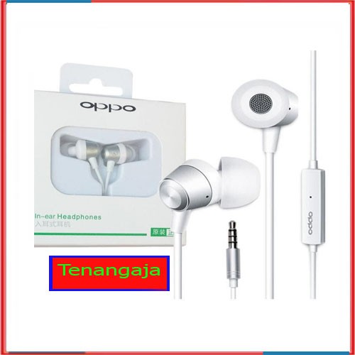 Headset Earphone Handsfree Oppo Original MH130 Karet A37 A57 A39 F1S