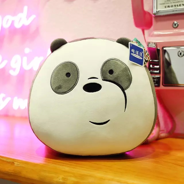 Bantal Boneka We Bare Bears Panda Beruang Bear / Bantal Kepala WBB