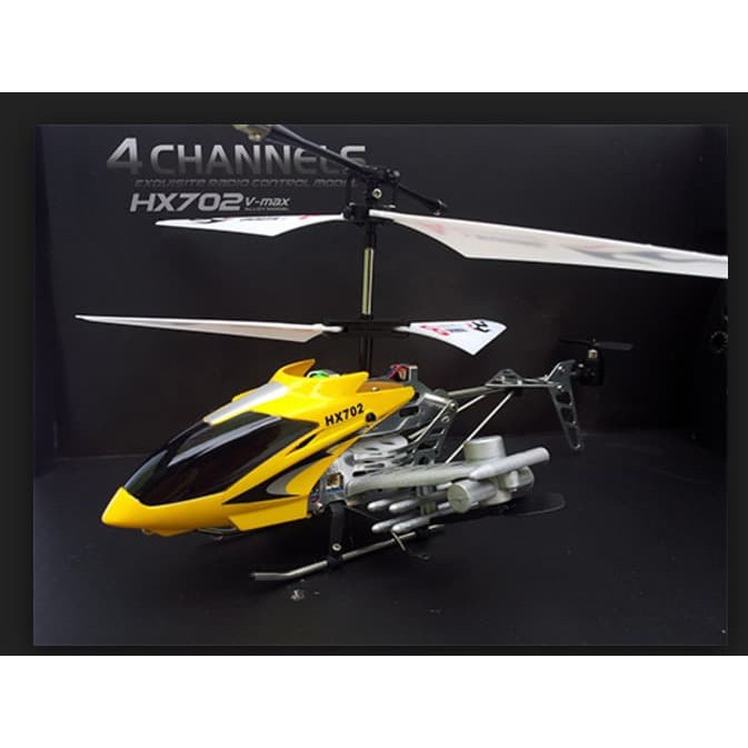 RC Drone pesawat helikopter Helicopter HX702 4ch with gyro murah bag