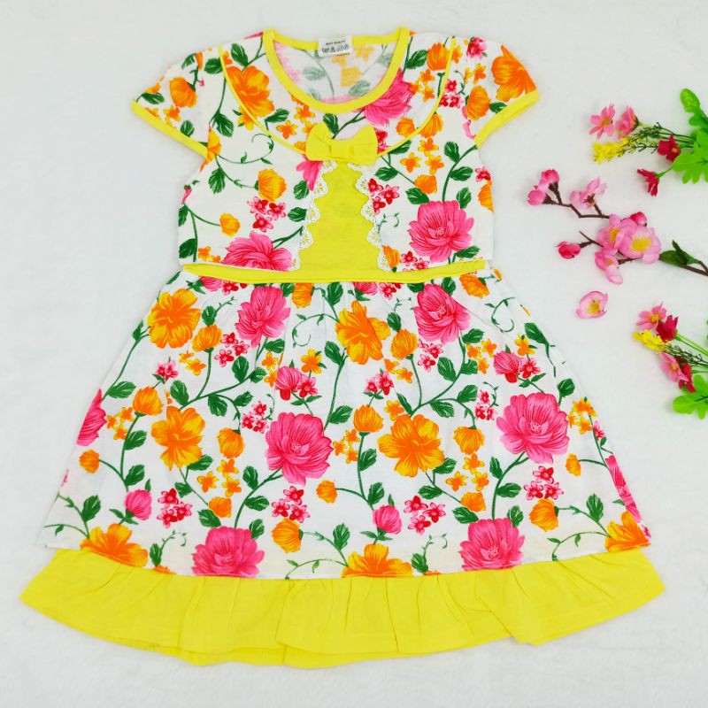 [Ss-1027] Dress Anak size 1-2tahun, Pakaian Anak Perempuan, Baju Anak Trendy