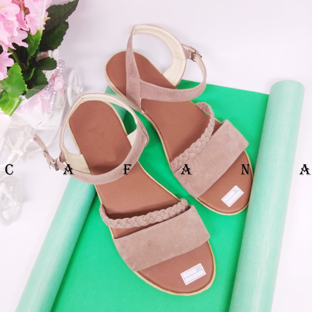 Sandal Wanita Slop Kepang SDL113