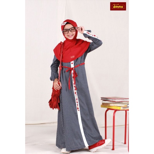 DANNIS Anak Perempuan Gamis Terbaru Sarimbit Family D' Cambridge