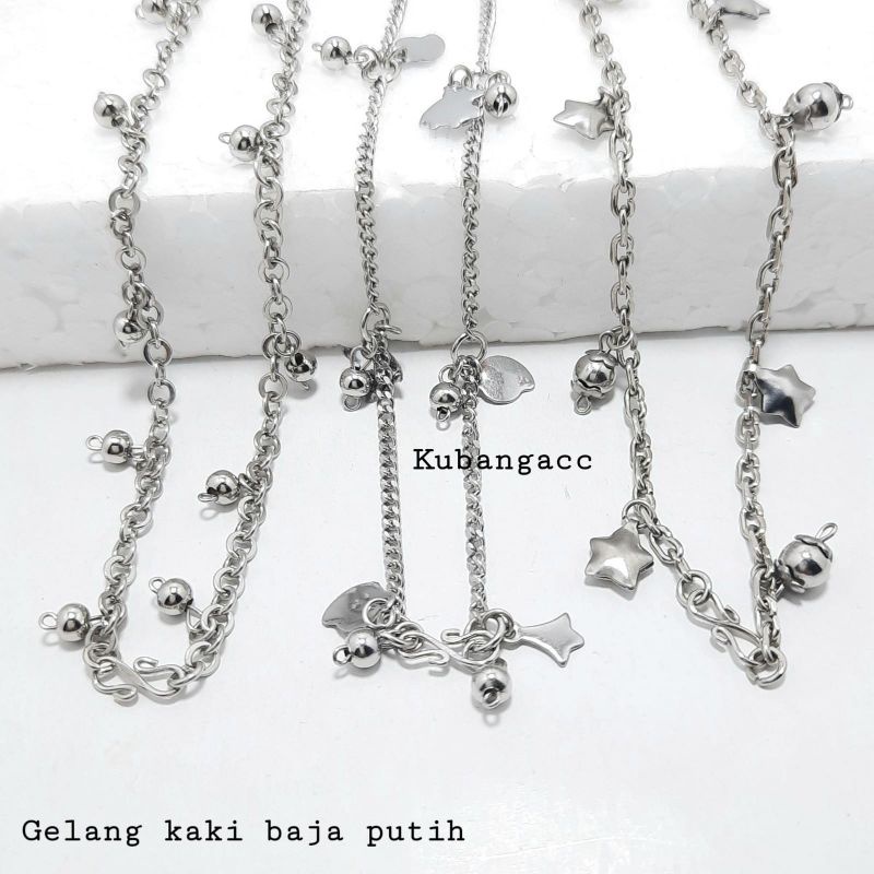 Gelang Kaki. Gelang Kaki Baja putih renda renda Gelang Kaki wanita stanless stel Gelang Kaki murah