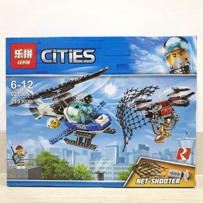 Lepin 02126 City Sky Police Drone Chase 60207