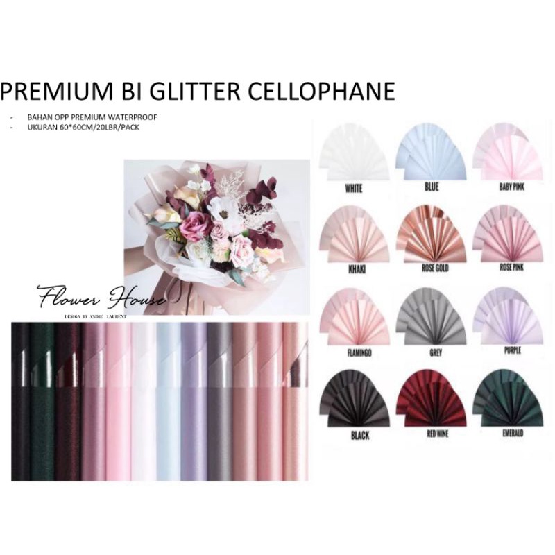 

(Lembaran) Premium BI Glitter Cellophane