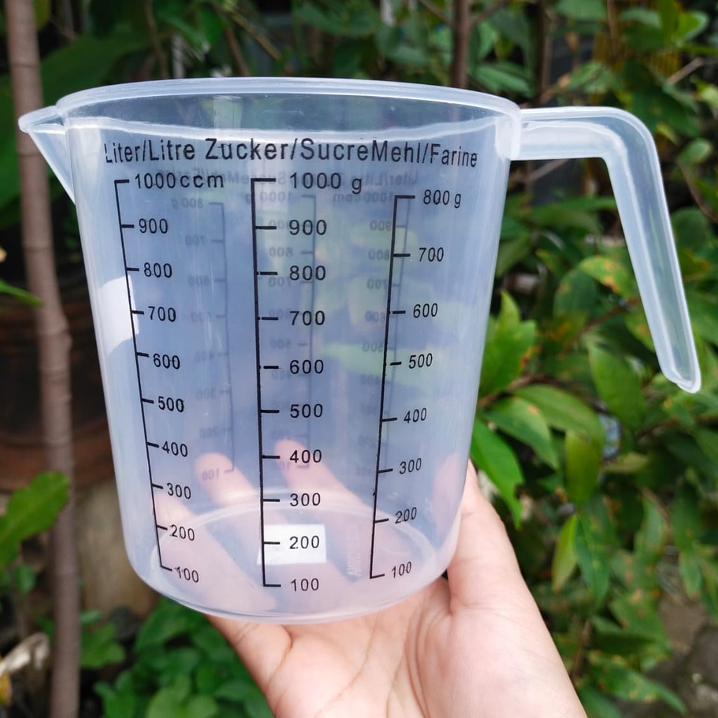 Takaran 1 Liter Air Dalam Gelas Gelas Ukur Gelas Takaran 1 Liter Plastik Foof Grade Tebal 4551