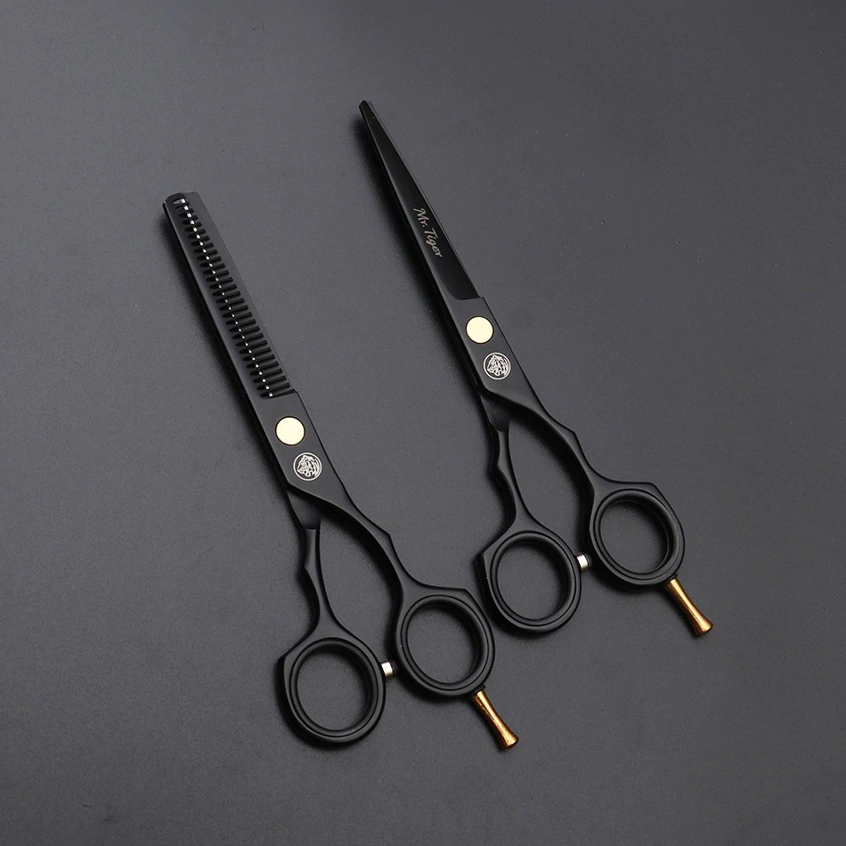 Bisa COD Set Gunting Rambut Professional Barber Hairdressing Scissors 6 Inch 2 PCS - MrTiger 440C