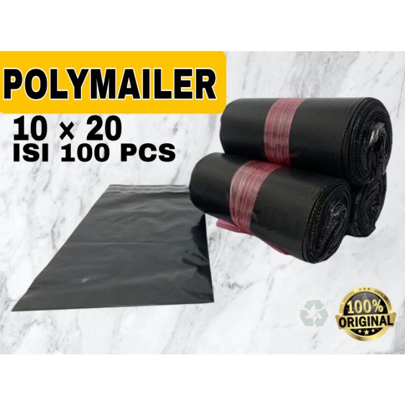 

PLASTIK POLYMAILER 10 × 20 ISI 100pcs / PLASTIK AMPLOP OLSHOP / POLYMAILER PE HD/ KANTONG PLASTIK PACKING
