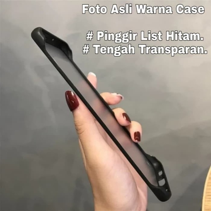 Hard Case VIVO X50 Frameless Transparent Matte Fingger Ring Casing