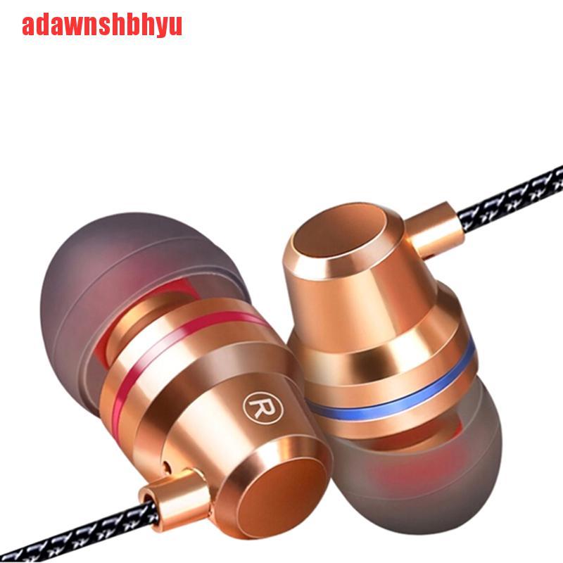 (adawnshbhyu) Earphone Kabel stereo heavy bass Dengan noise Canceling