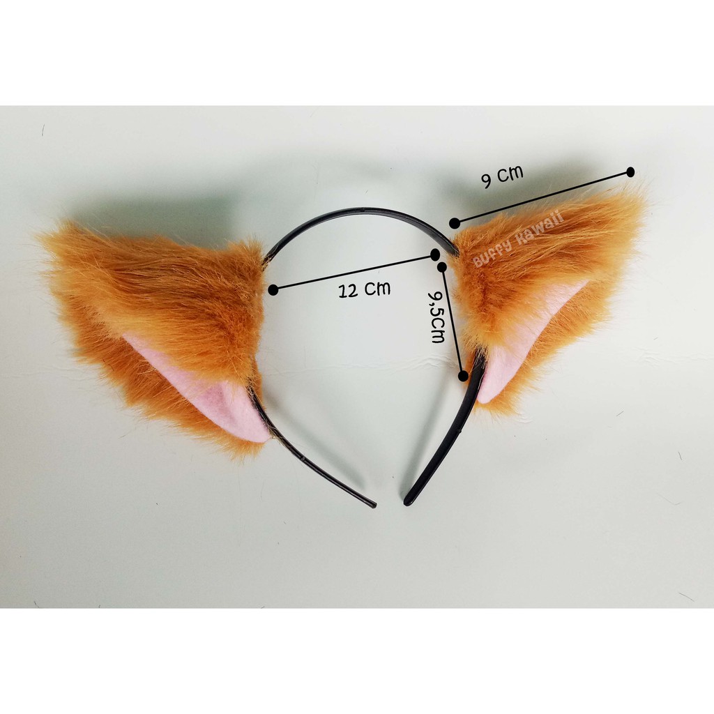 Bando ear fox realistic buffy kawaiii kitsune gumiho wolf cat nekomimi cosplay halloween party