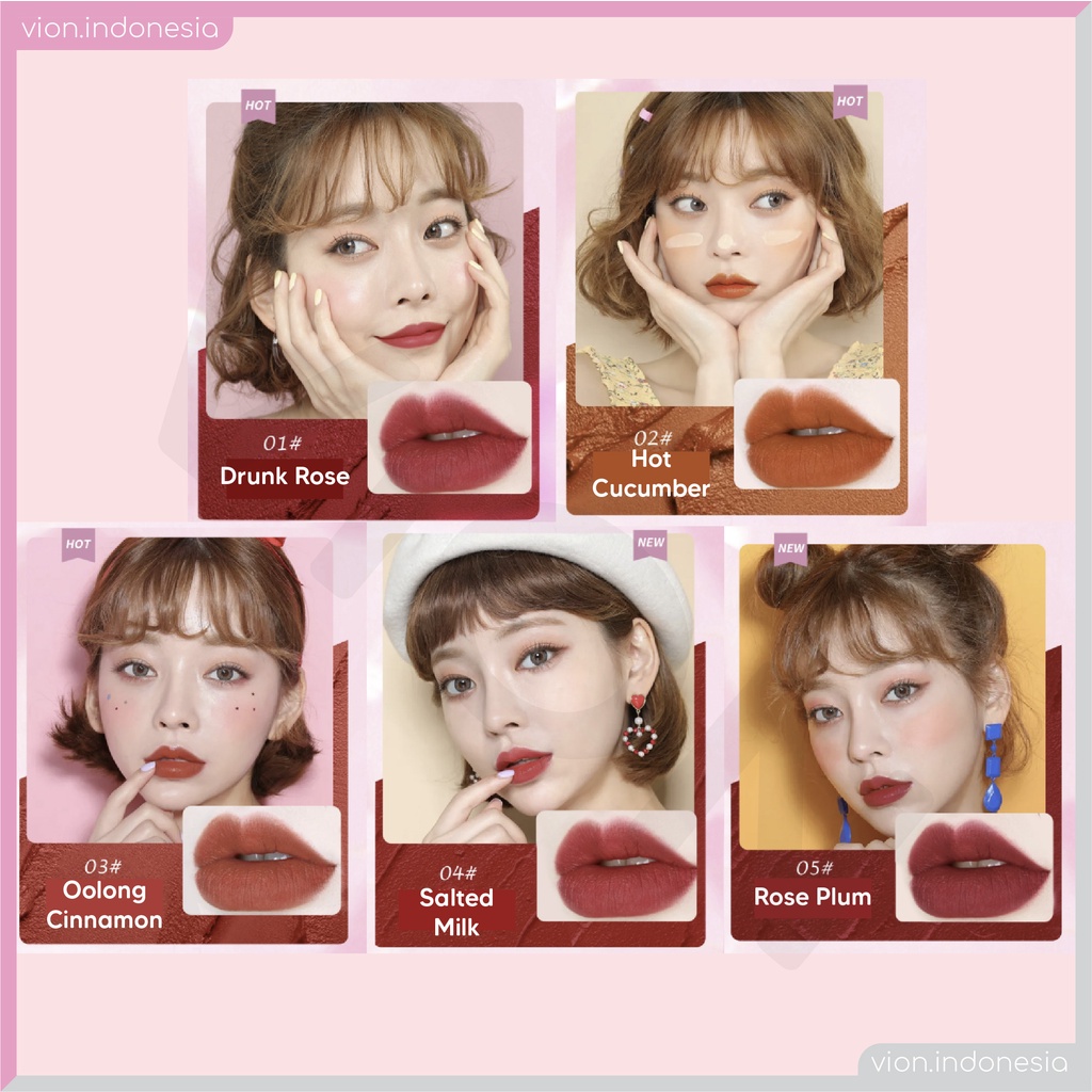 NUDE Long Blooming Girl Lip Glaze Lipstick Non Stick Waterproof Lipstik 5 Colors Original NU003