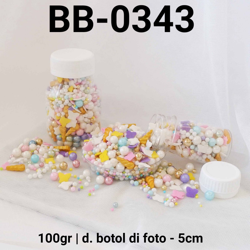 

BB-0343 Sprinkles sprinkle springkel 100gr mutiara tanduk unicorn yamama baking grosir murah sprinkles cake dekorasi mutiara trimit decoration story sprinklestory sprinklesstory sprinkle story yamama baking