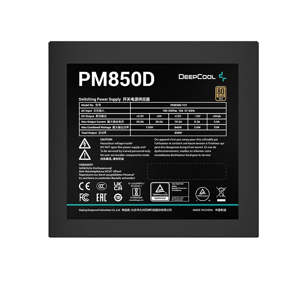 Deepcool PM850D PSU 850W 80+ Gold