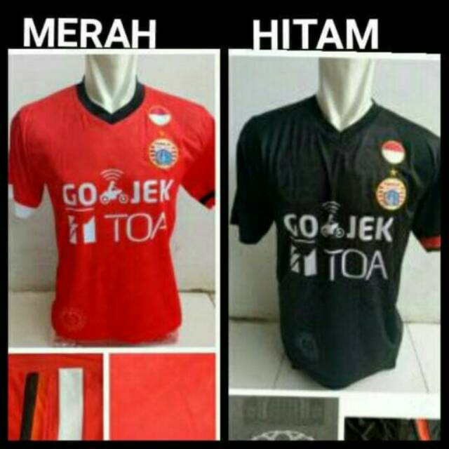 Jersey persija merah/hitam