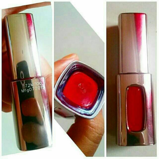 Loreal lipstick shade 105 pigalle scarlet