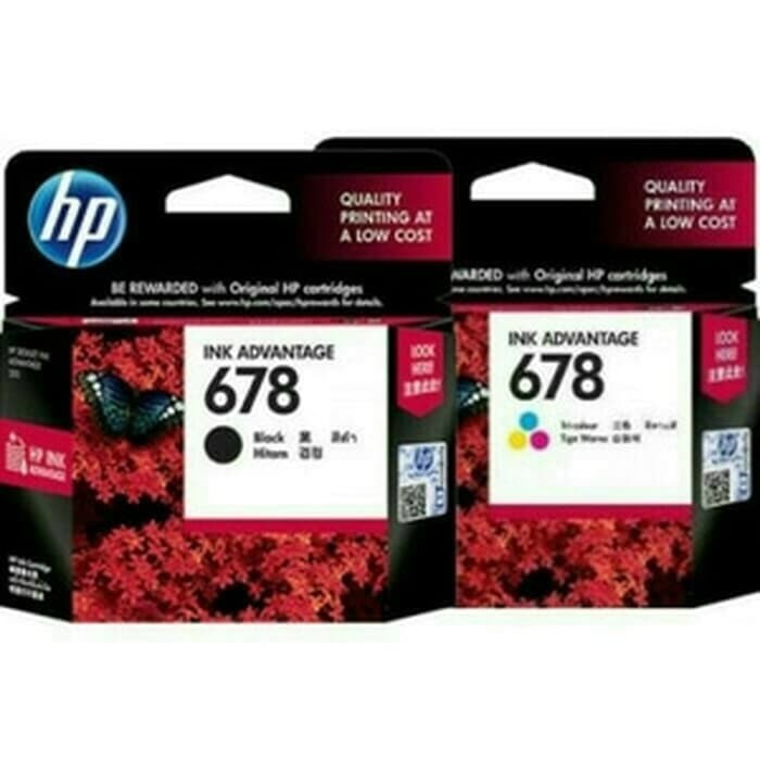 HP Tinta Katrik / Ink Cartridge 678 Black / Hitam / Colour / Color / Warna