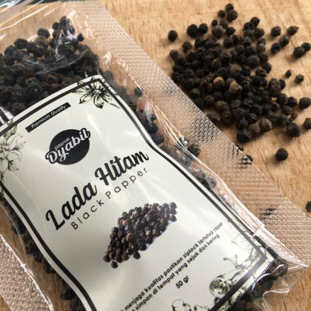 100 GR BIJI LADA HITAM UTUH | WHOLE BLACK PEPPER 100 % | JSR |REMPAH