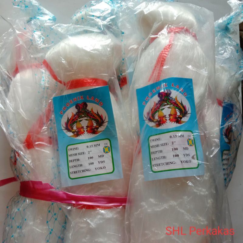 JARING BURUNG 2 INCI 5 x 90 METER - JARING SAWAH JARING IKAN JARING SENAR MURAH 0,15 mm 100MD x 100 