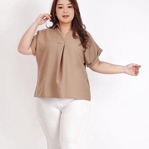 Terbaik.. BLOUSE BLUS ATASAN WANITA JUMBO BIG SIZE LD 120cm XXL XXXL 05 BAJU IBU HAMIL BUMIL KERJA K
