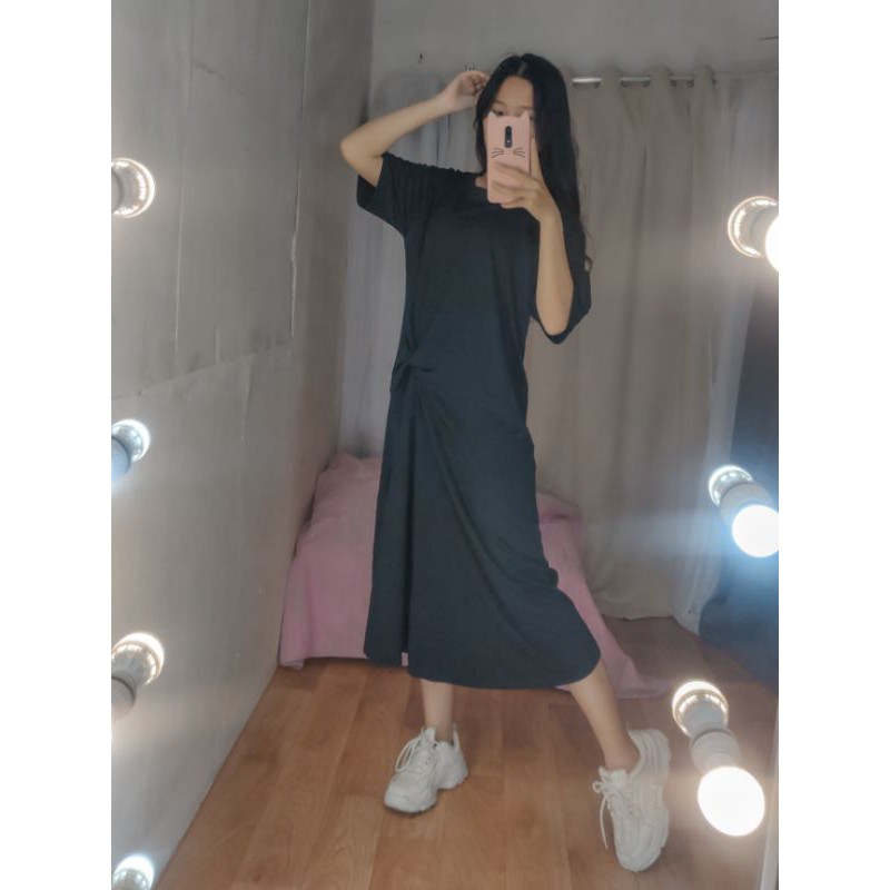 HYERIES SCOUT Dress / Dress Korea / Dress Casual / Loose Maxi Dress Oversize / Dress Panjang Jumbo