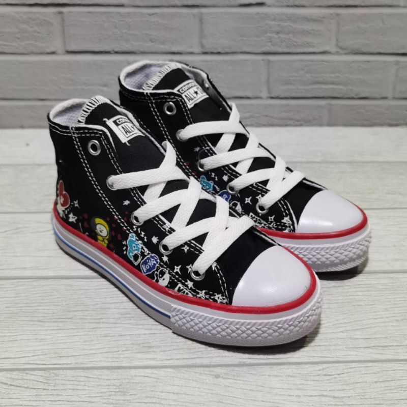 SEPATU ANAK KIDS CONVERSE ALL-STAR KARAKTER MOTIF HIGH 21-35