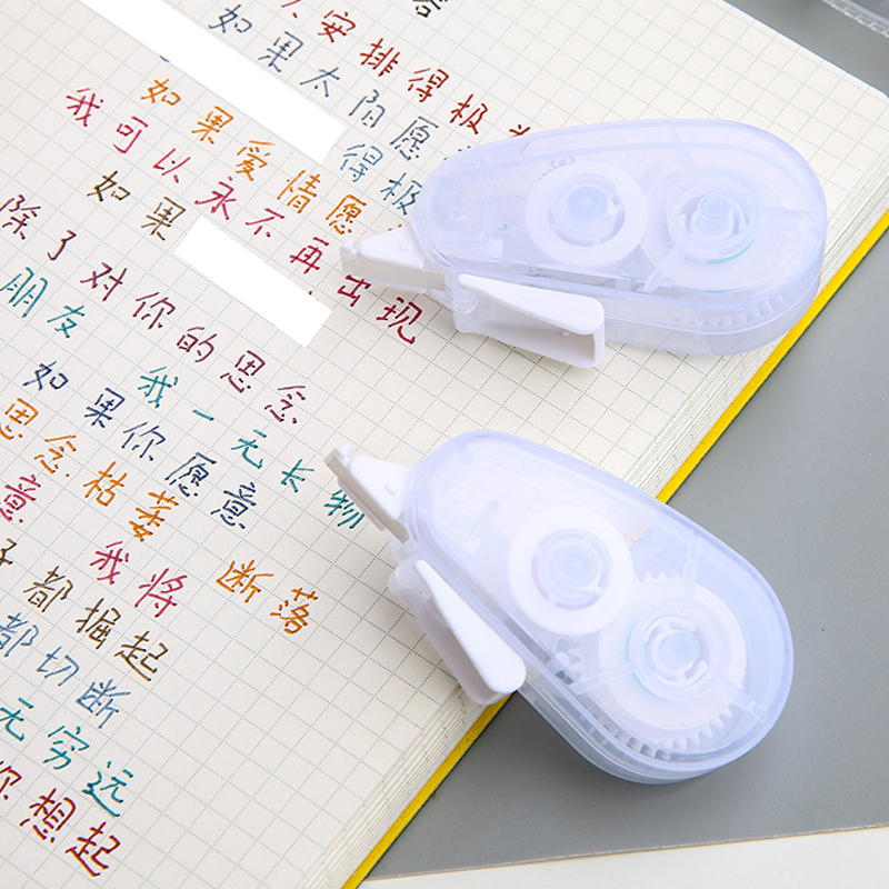 6pcs Correction Tape Kertas Korea Bentuk Macaron Multi Warna Untuk Perlengkapan Sekolahkantor