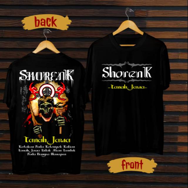 Baju distro shorenk tanah jawa