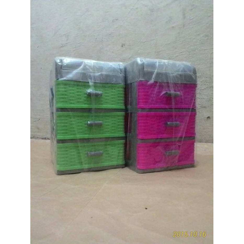 Laci Susun 3 Kecil  / Laci Mini / Mini Container / Laci Plastik / Lemari / Tempat Obat / Laci Kecil