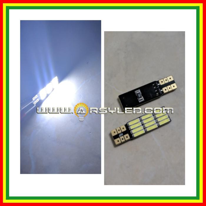 LAMPU LED PLAFON MOBIL KABIN T10 7014 12 TITIK 1 SISI BRIO MOBILIO