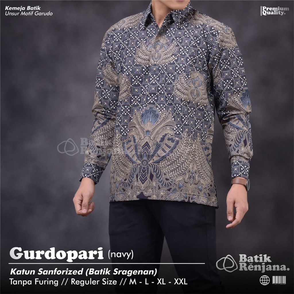 Kemeja Batik Katun by Butik Batik Solo Bahan Katun kode KEMEJA BATIK SOLO GURDOPARI