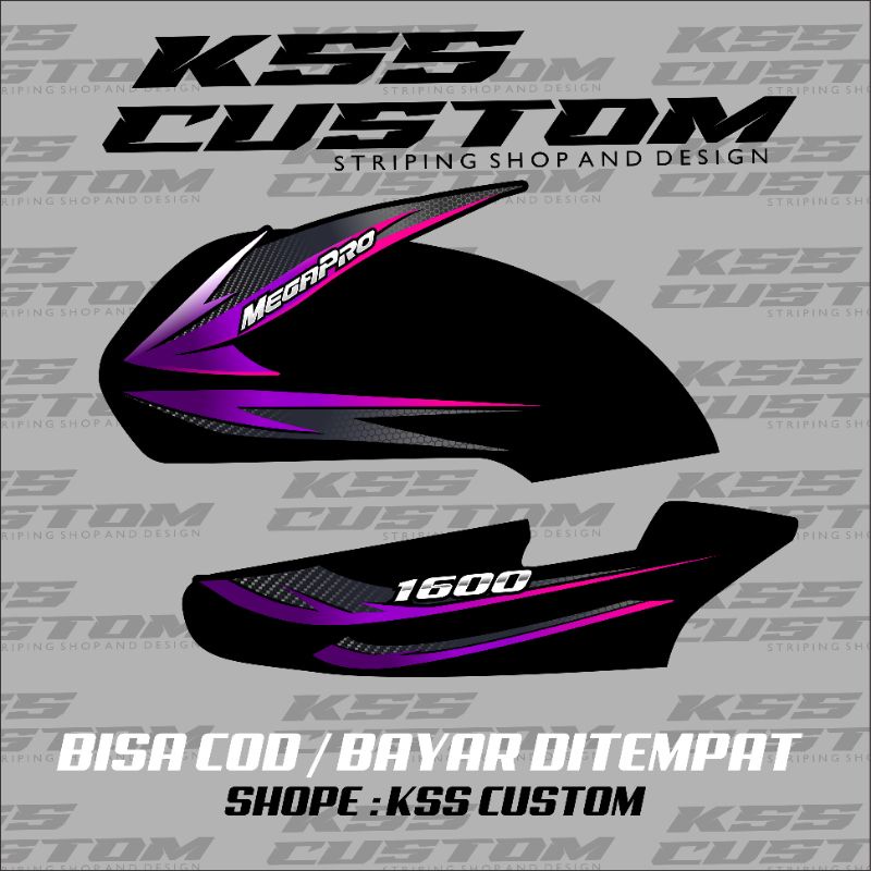 striping megapro hiu custom herex - striping mp hiu custom variasi terbaru