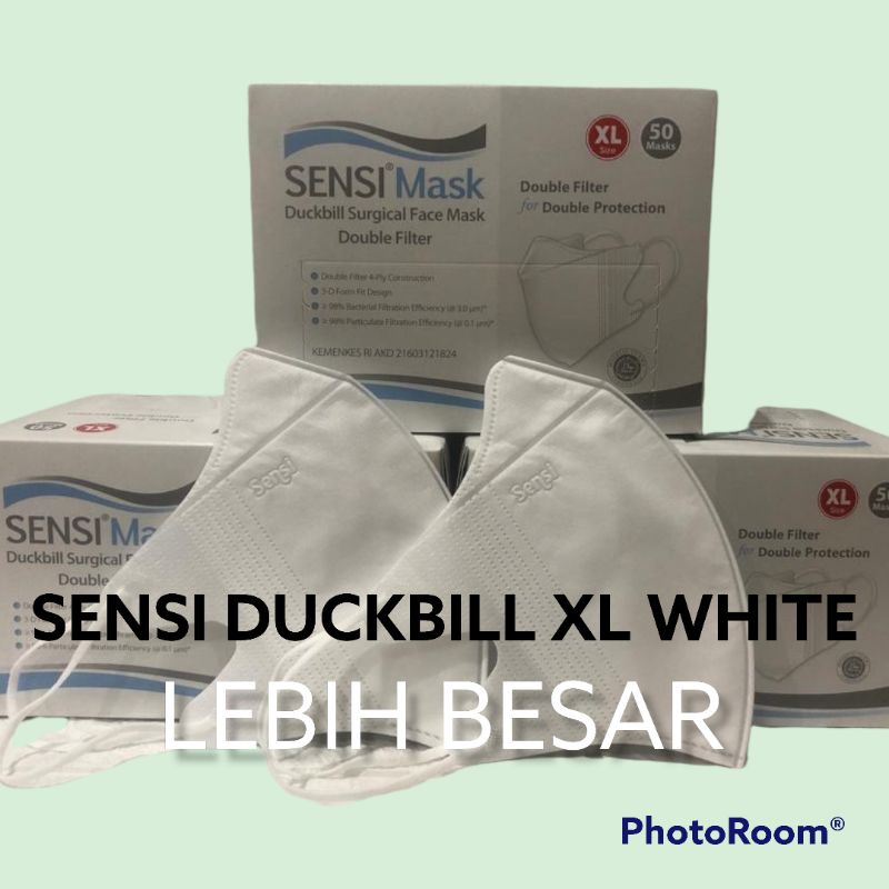 MASKER SENSI DUCKBILL 4PLY ORIGINAL FACE MASK SENSI DUCKBILL 4 ply ISI 50PCS