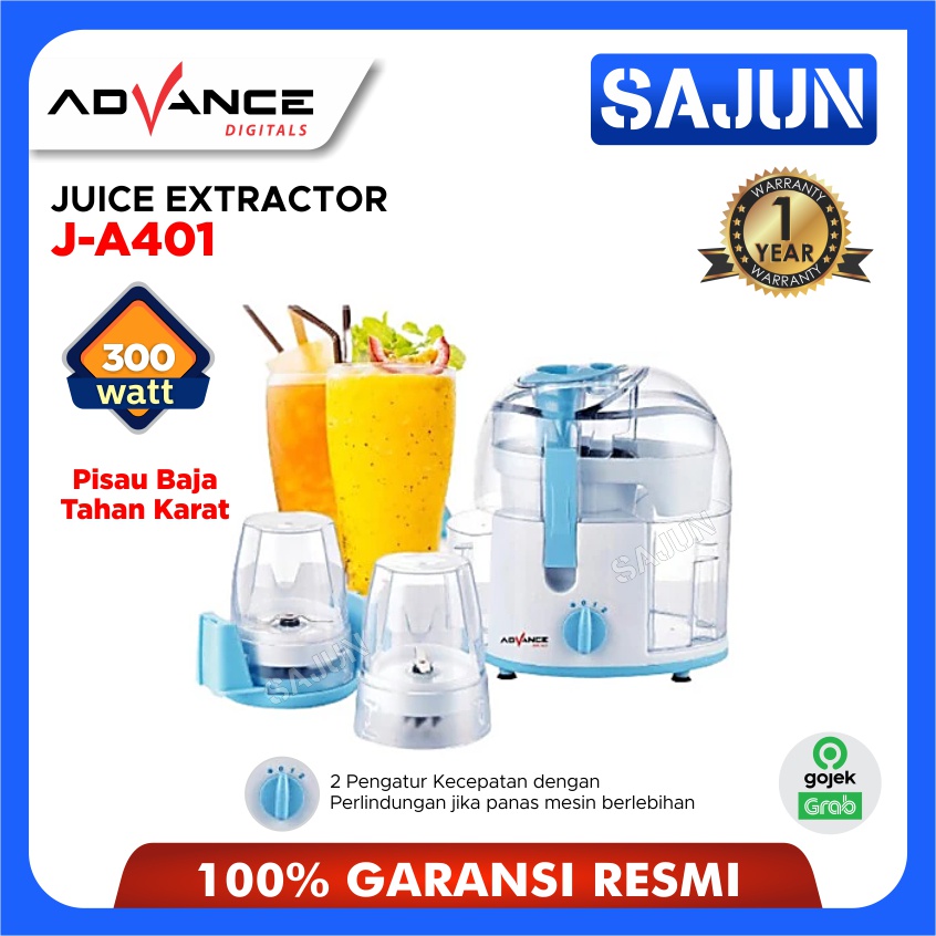 Advance J-A401 Juice Extractor Alat Pembuat Jus 300 Watt