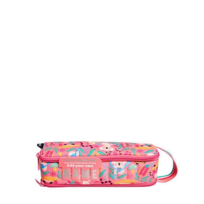 

Smiggle Pencil Case Dual Zip ID LMates - IGL443977PNK