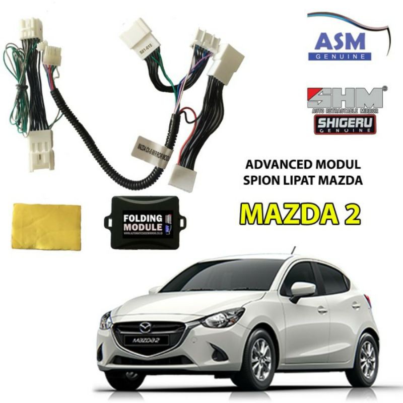 Modul Retract Spion Mazda 2 SHM Shigeru Spion Lipat Otomatis Mazda2