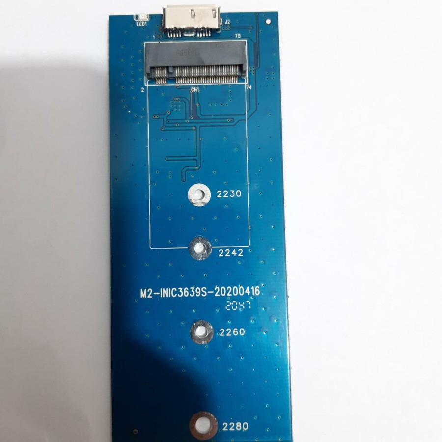 Casing USB3.0 To NGFF M2 SSD Harddisk Box /Reader SSD M2