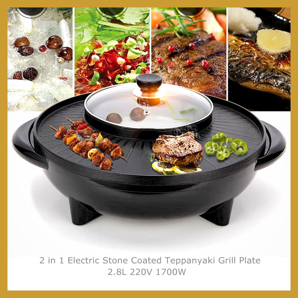 Pemanggang Multifungsi Electric 2in1 Barbeque Oven Grill DG-3