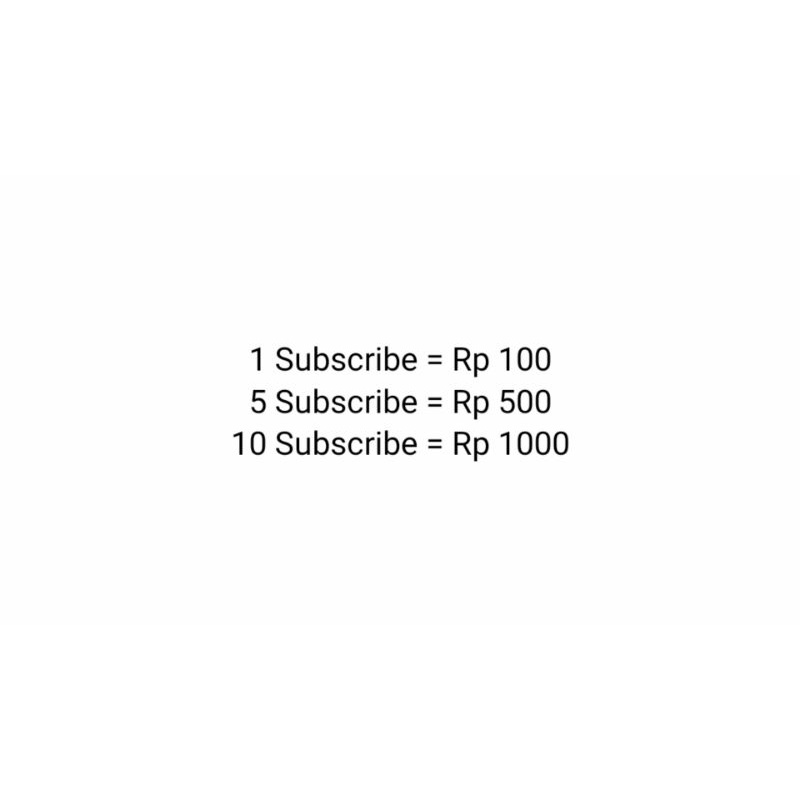 subscribe youtube aktif permanen