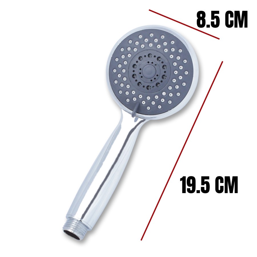 Kepala Hand Shower Kamar Mandi Tanpa Selang Bahan ABS CHROME HS-73