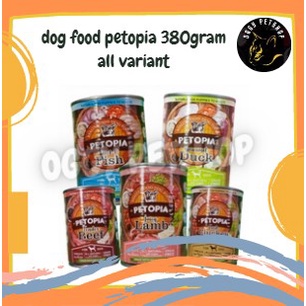 Makanan Anjing Kaleng Basah  Petopia GRAIN FREE Wet Food Kaleng 380 Gram for Dogs &amp; Puppies (All Stages)