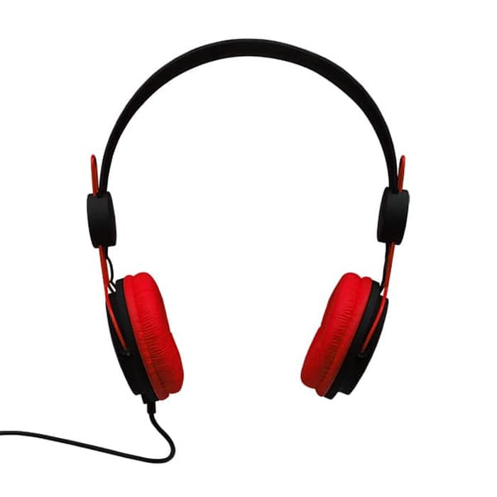 Soundplus Macaron Festive Headphone With Microphone - Black Red