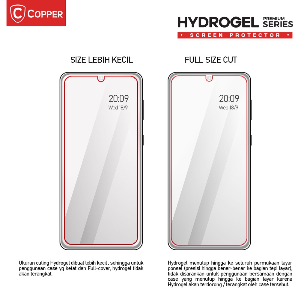 COPPER CLEAR Samsung Z Fold 4 - Anti Gores Hydrogel | Not Tempered Glass